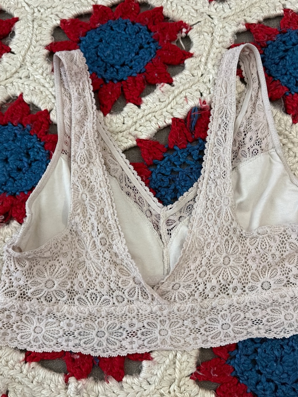 Lace Bralette - Light Beige